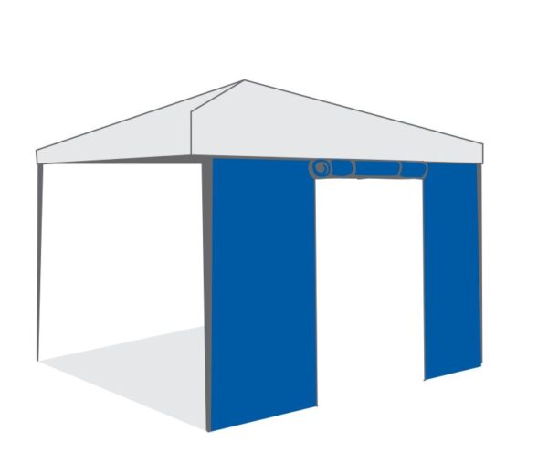 Страница за шатра с врата Tent Pro 3x3 м с цип синя