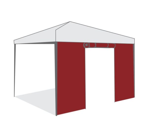 Страница за шатра Tent Pro 3x3 с врата и цип - текстилна защита