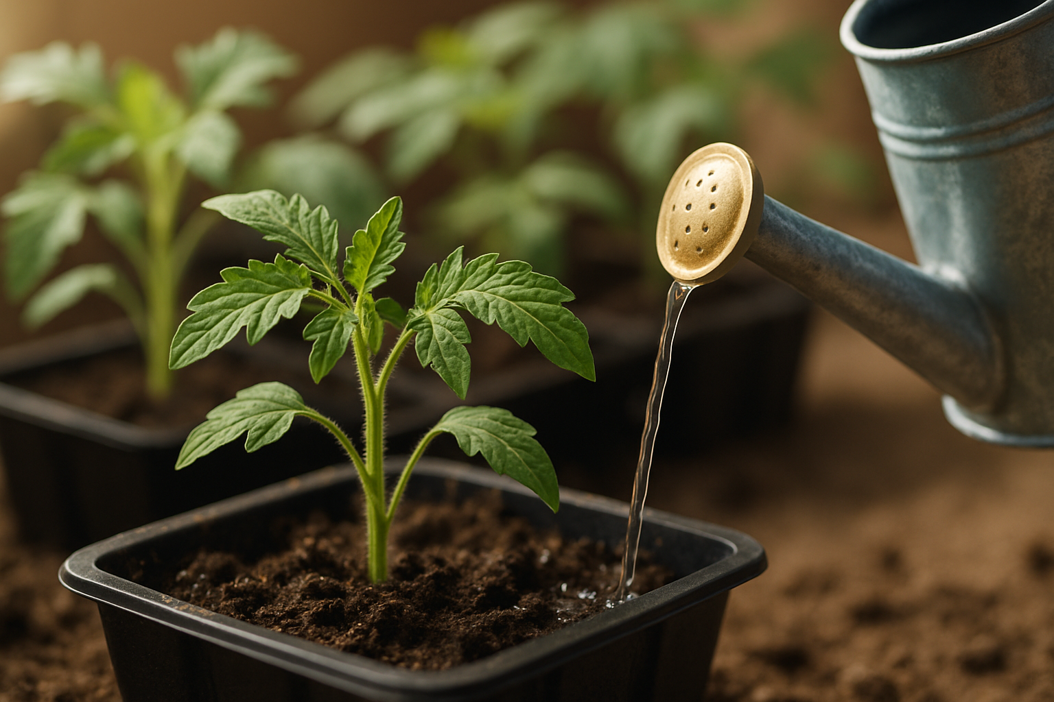 Подхранване на разсад домати с бира &raquo; XLGarden