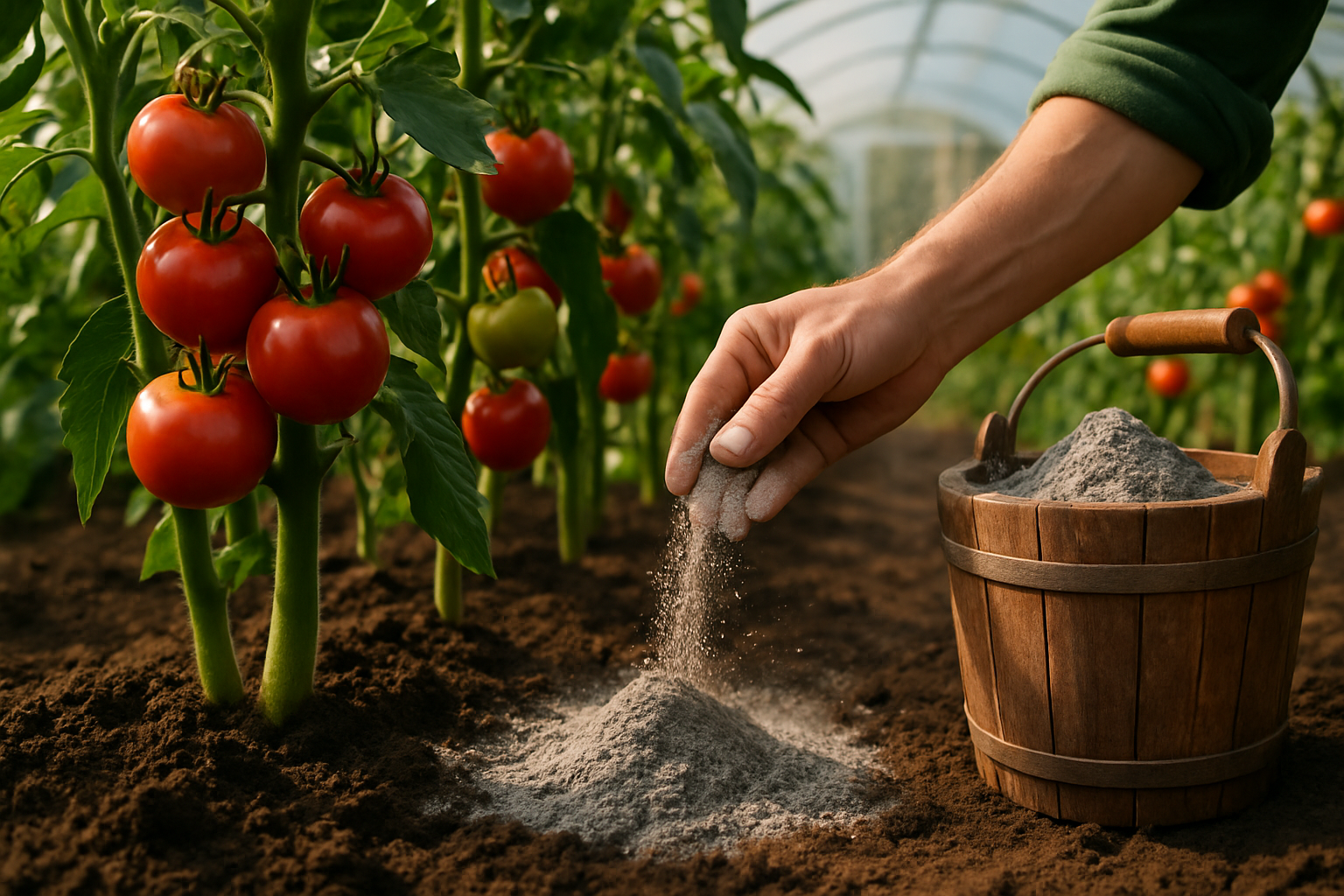 Торене на домати с дървесна пепел &raquo; XLGarden