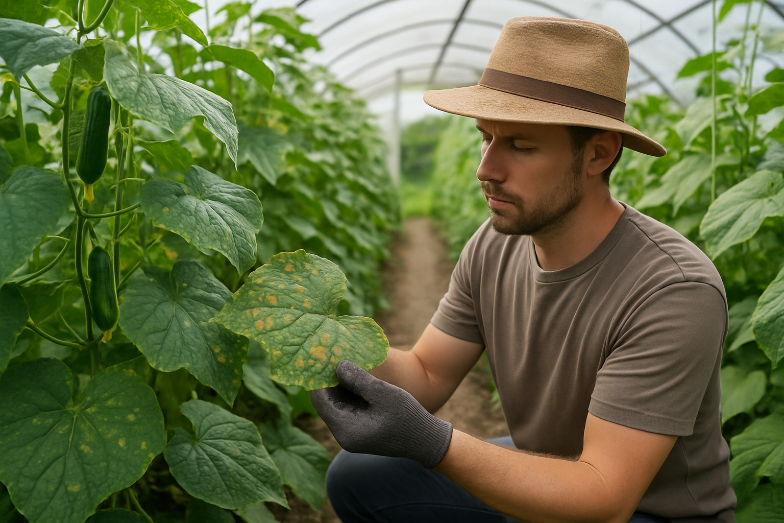 Петна по листата на краставиците &raquo; XLGarden
