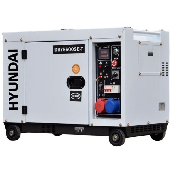 Дизелов безшумен генератор DHY 8600SE/T HYUNDAI 7,9 kVA