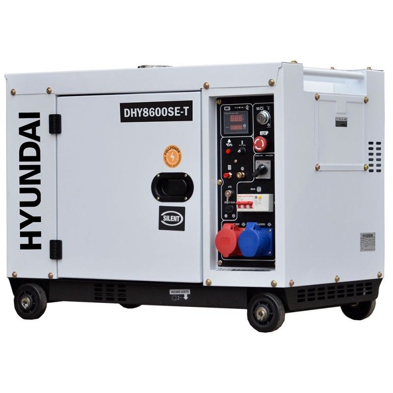 Дизелов безшумен генератор DHY 8600SE/T HYUNDAI 7,9 kVA » XLGarden