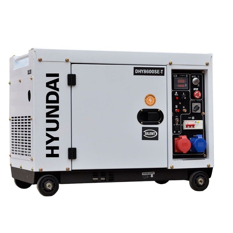 Дизелов безшумен генератор DHY 8600SE/T HYUNDAI 7,9 kVA » XLGarden