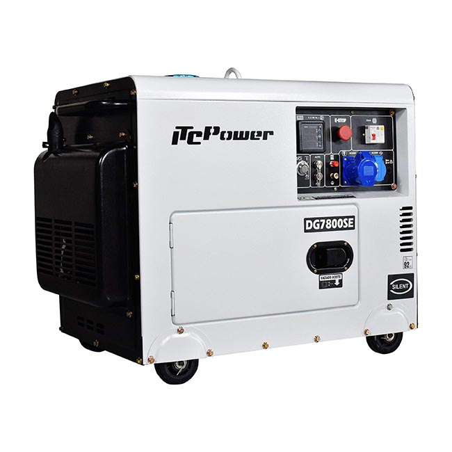 Дизелов генератор монофазен обезшумен DG 7800SE 6.3 kW » XLGarden