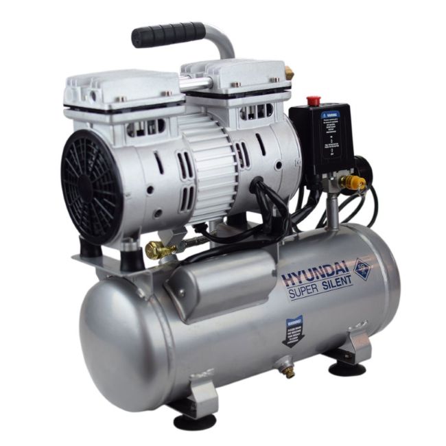 Компресор за въздух безмаслен HYUNDAI HYAC 6-07S, 6л, 550W » XLGarden