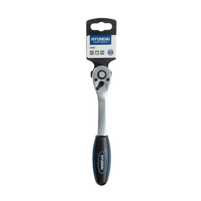 Тресчотка 3/8" 20см 72 зъба хром-ванадий Hyundai HY59602 » XLGarden