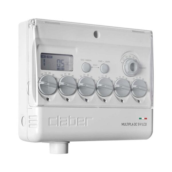 Компютър за напояване Multipla DC 9V LCD, 6 програми, 215x188x60 мм